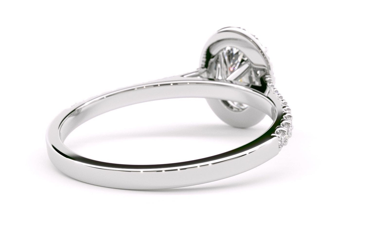 Edwina Halo Oval Engagement Ring - ALLMYERA
