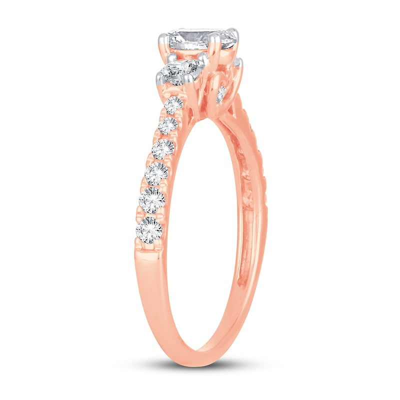 Jane Three Stone Oval Engagement Ring - ALLMYERA
