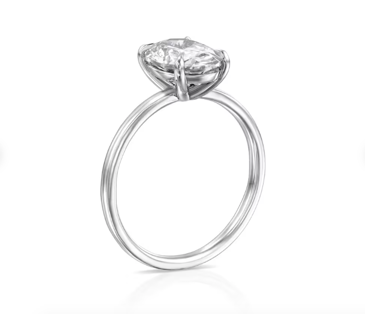 Mirabelle Timeless Oval Solitaire Engagement Ring - ALLMYERA