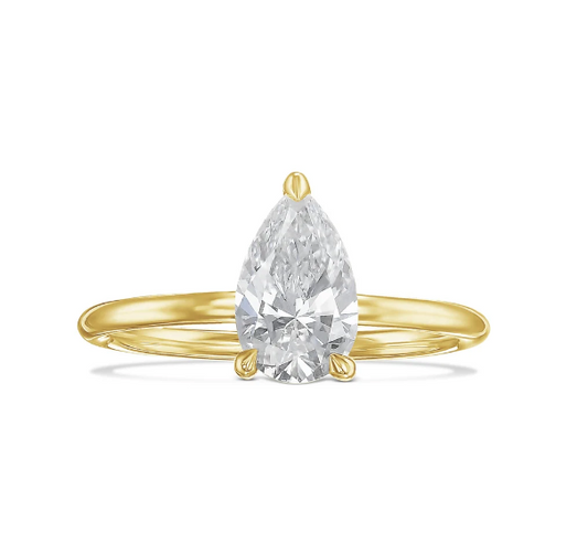 Mila Pear Cut Solitaire Engagement Ring - ALLMYERA