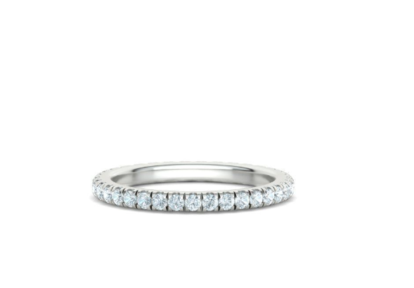 Ore French Pave Wedding Band